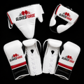 GlovesForge Elite Boxing Set | White/Red/Black